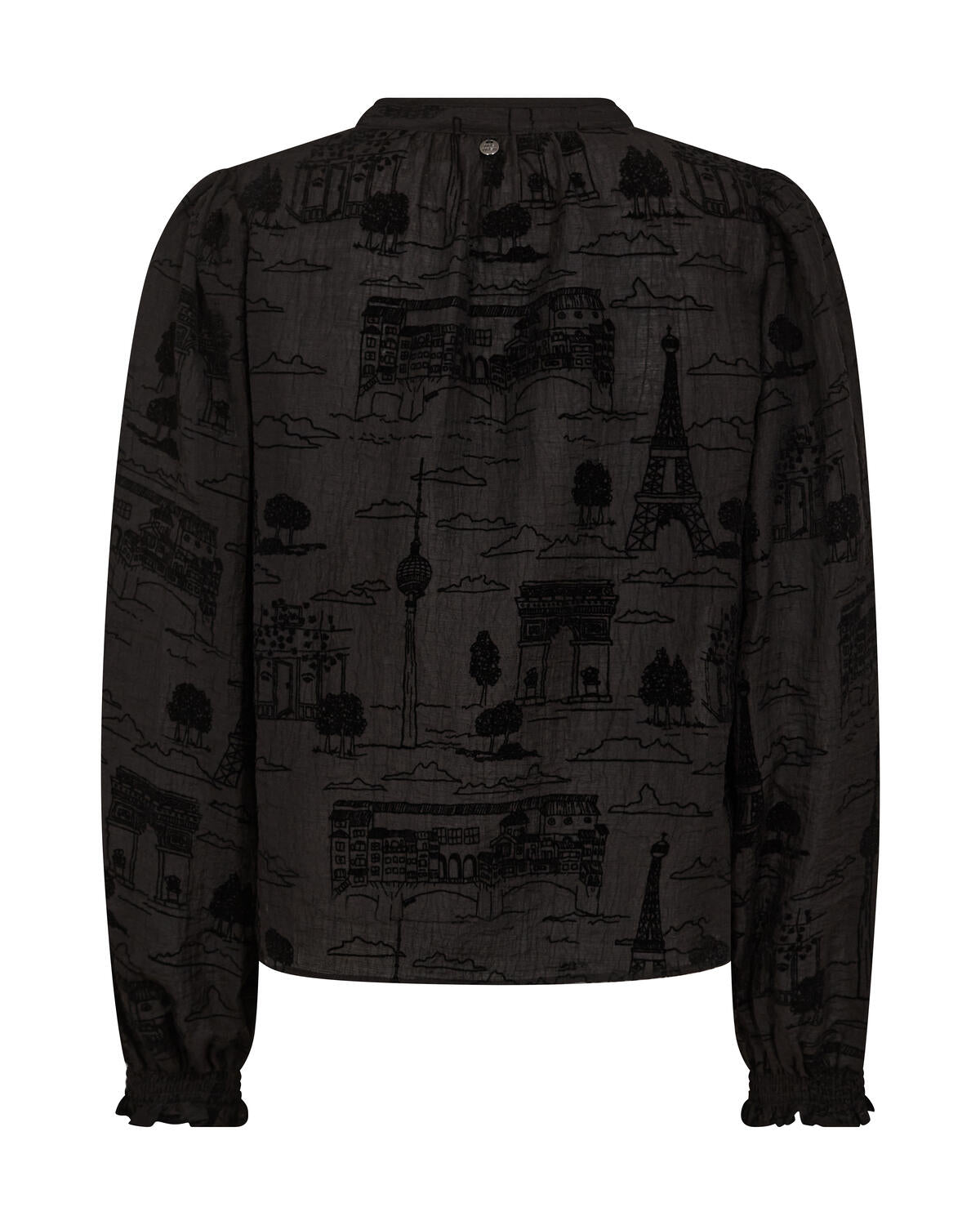 Tazzin Tale Light bluse - sort